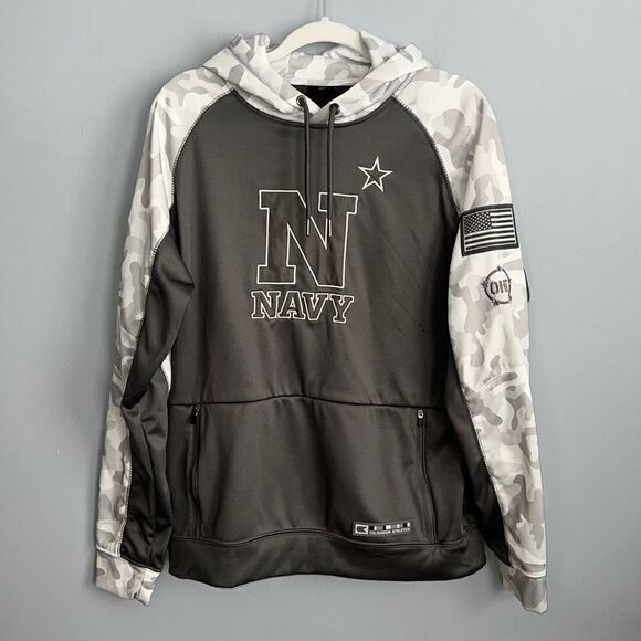 Colosseum Athletics Men’s Medium NAVY NWOT Hoodie warm sweatshirt - Picture 1 of 16
